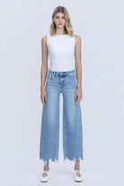 Vervet by Flying Monkey Idyllic High Rise Side Panel Crop Wide Leg Jeans-Jeans-Vervet by Flying Monkey-Deja Nu Boutique, Women's Fashion Boutique in Lampasas, Texas