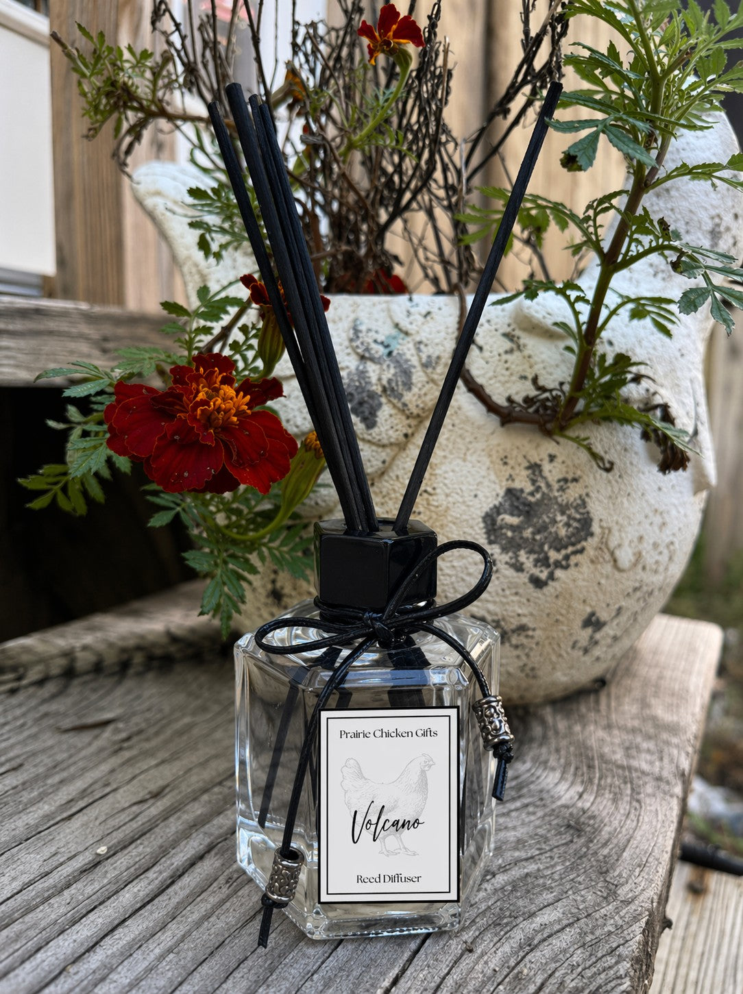 Volcano Reed Diffuser – Bright Citrus Luxury Home Fragrance-Room Diffuser-Prairie Chicken Sticker Shop & Gifts-Deja Nu Boutique, Women's Fashion Boutique in Lampasas, Texas