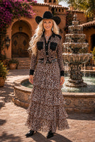 W.A.Y Wonderful & Young Leopard Mesh Tiered Layer Maxi Skirt-Maxi Skirts-WAY-Deja Nu Boutique, Women's Fashion Boutique in Lampasas, Texas