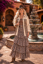 W.A.Y Wonderful & Young Studded Faux Suede Leopard Print Shirt-Tops-WAY-Deja Nu Boutique, Women's Fashion Boutique in Lampasas, Texas