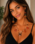 Witchy Pumpkin Halloween Jack-O’-Lantern Earrings-Earrings-Deja Nu-Deja Nu Boutique, Women's Fashion Boutique in Lampasas, Texas