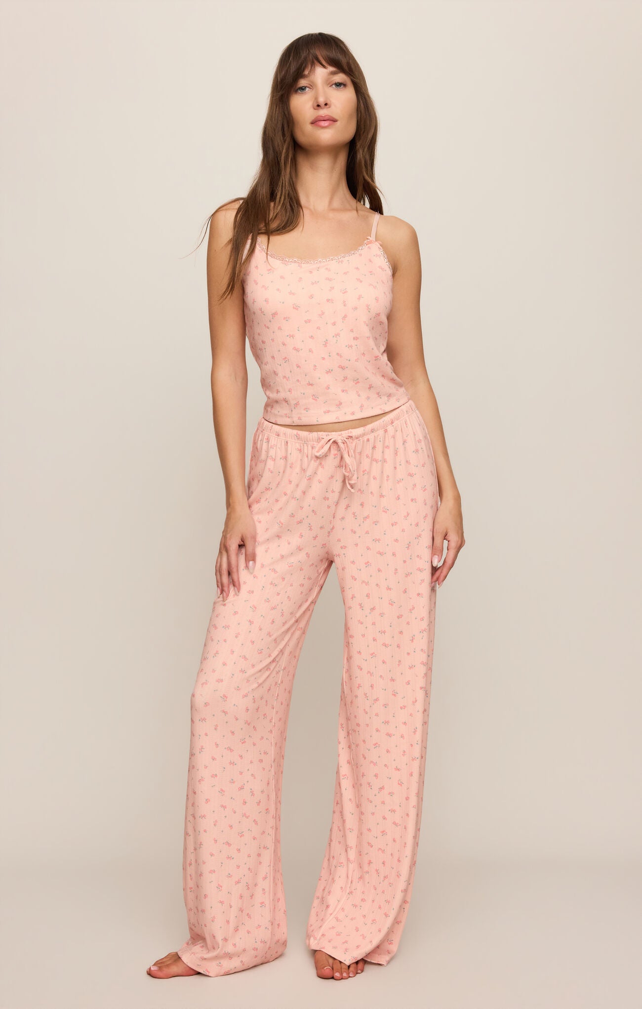 Z Supply Lounge Better Off Ditsy Tank - Rosewater-Lounge Wear-Z Supply Lounge-Deja Nu Boutique, Women's Fashion Boutique in Lampasas, Texas