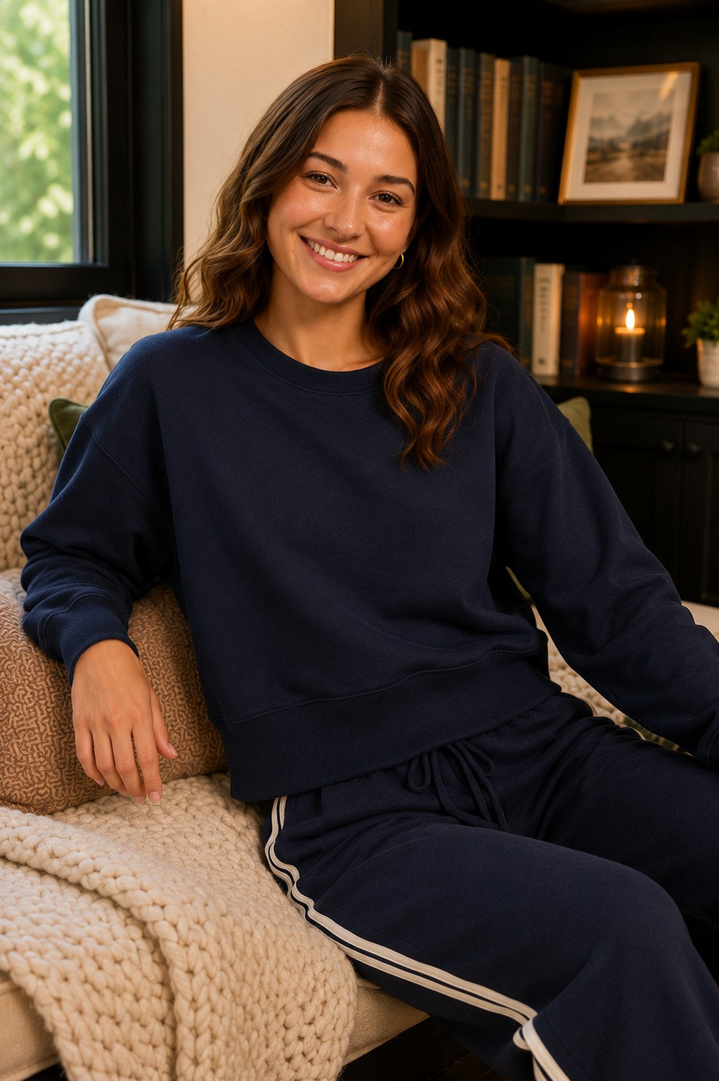 Z Supply Comeback Sweatshirt in Eclipse-sweatshirt-Z Supply Activewear-Deja Nu Boutique, Women's Fashion Boutique in Lampasas, Texas
