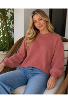 Z Supply Coming Up Sweater Desert Bloom-Sweaters-Z Supply Activewear-Deja Nu Boutique, Women's Fashion Boutique in Lampasas, Texas