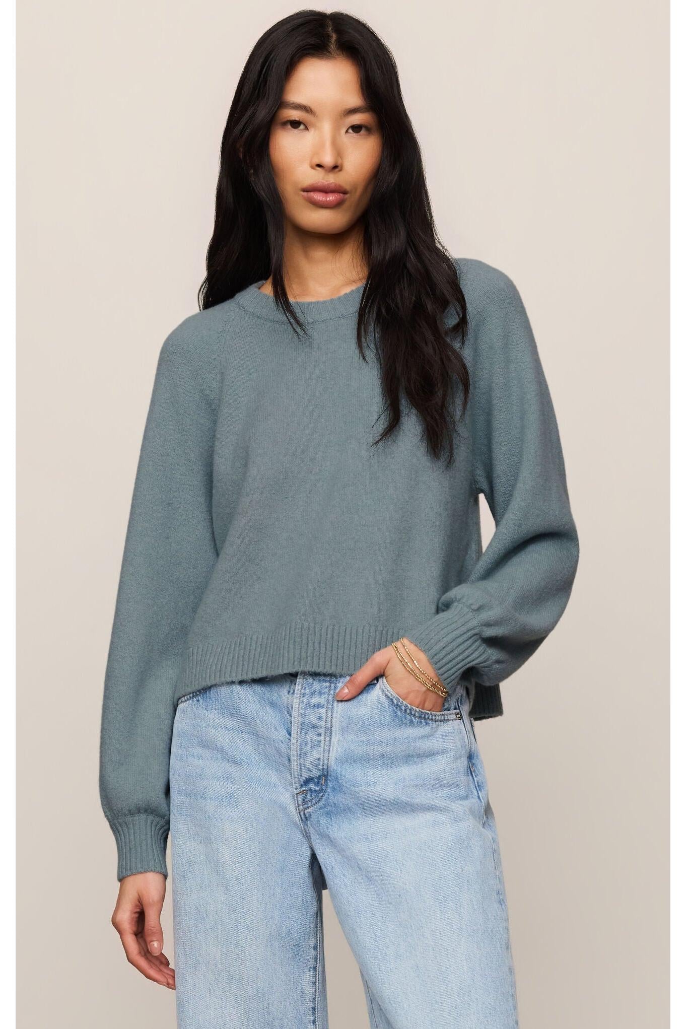 Z Supply Coming Up Sweater Soft Succulent-Sweaters-Z Supply Activewear-Deja Nu Boutique, Women's Fashion Boutique in Lampasas, Texas