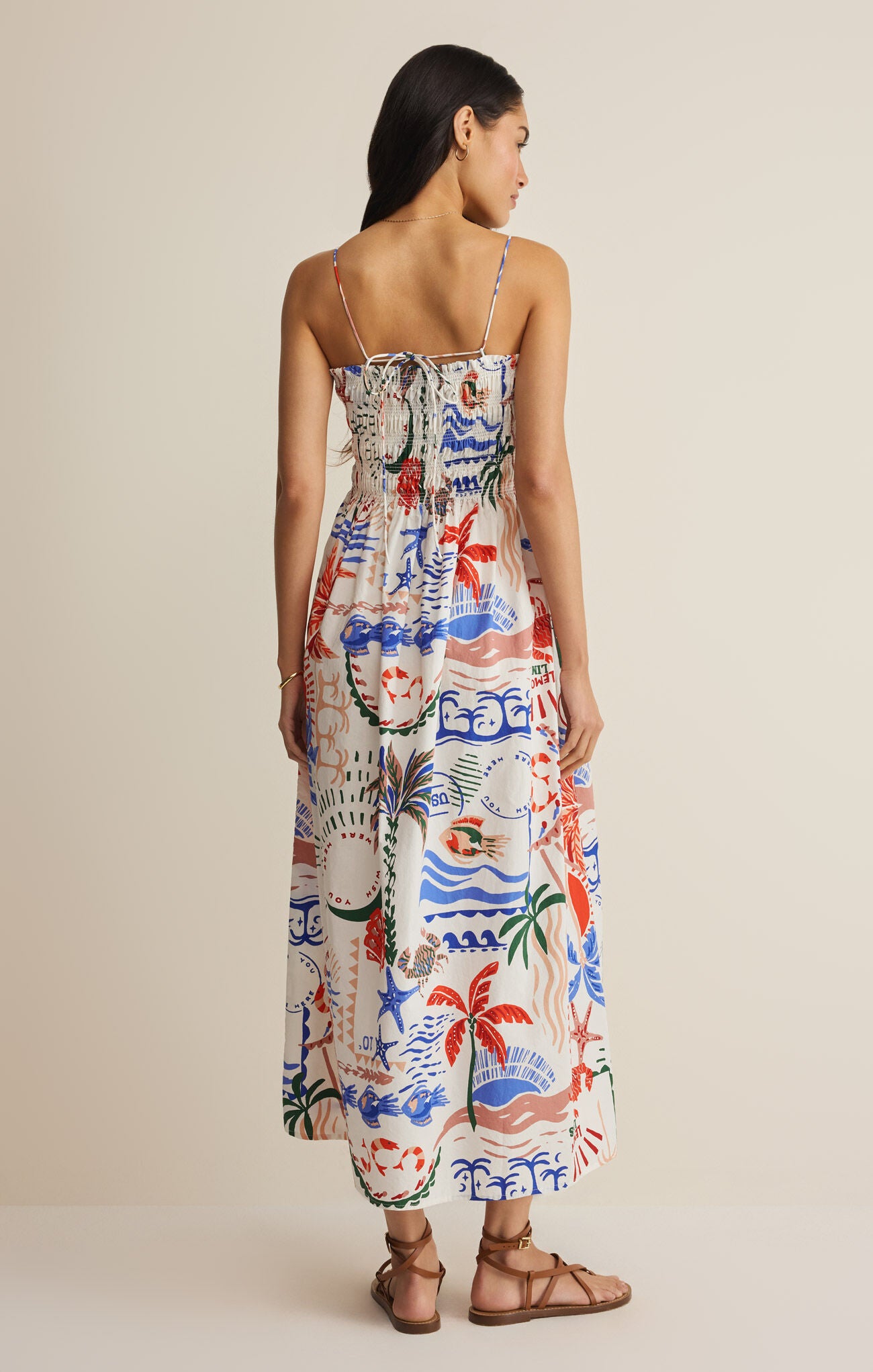 Z Supply Cornelia Ami Floral Midi Dress – Multi-Midi Dresses-Z Supply-Deja Nu Boutique, Women's Fashion Boutique in Lampasas, Texas