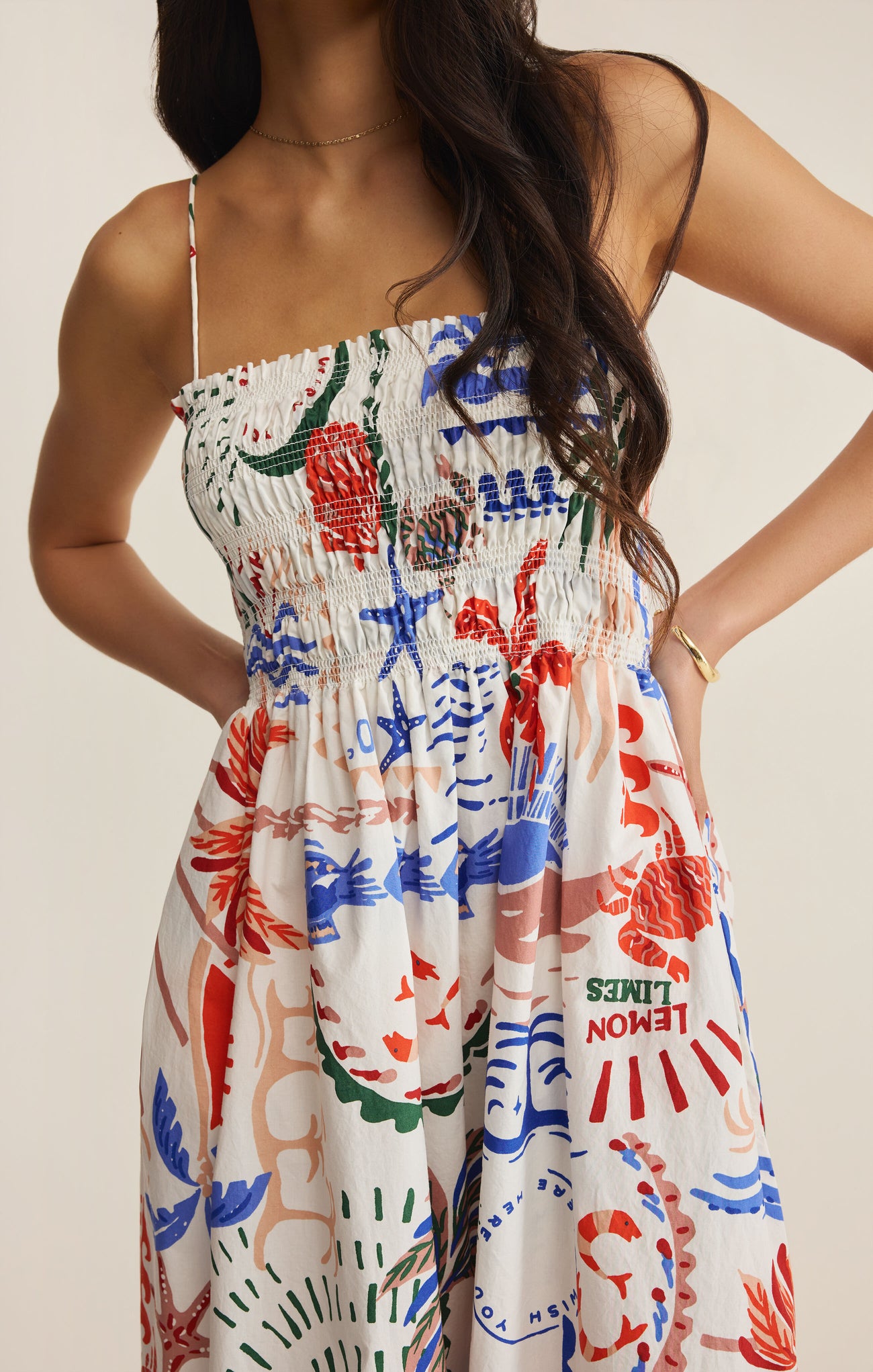 Z Supply Cornelia Ami Floral Midi Dress – Multi-Midi Dresses-Z Supply-Deja Nu Boutique, Women's Fashion Boutique in Lampasas, Texas
