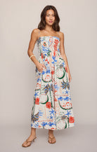 Z Supply Cornelia Ami Floral Midi Dress – Multi-Midi Dresses-Z Supply-Deja Nu Boutique, Women's Fashion Boutique in Lampasas, Texas