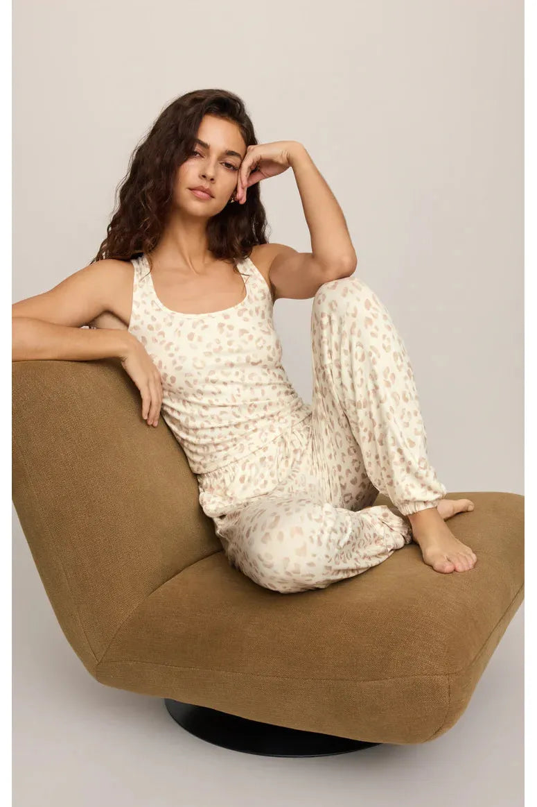Z Supply Lounge Double Scoop Leo Tank in Sandstone-Camis/Tanks-Z Supply Lounge-Deja Nu Boutique, Women's Fashion Boutique in Lampasas, Texas