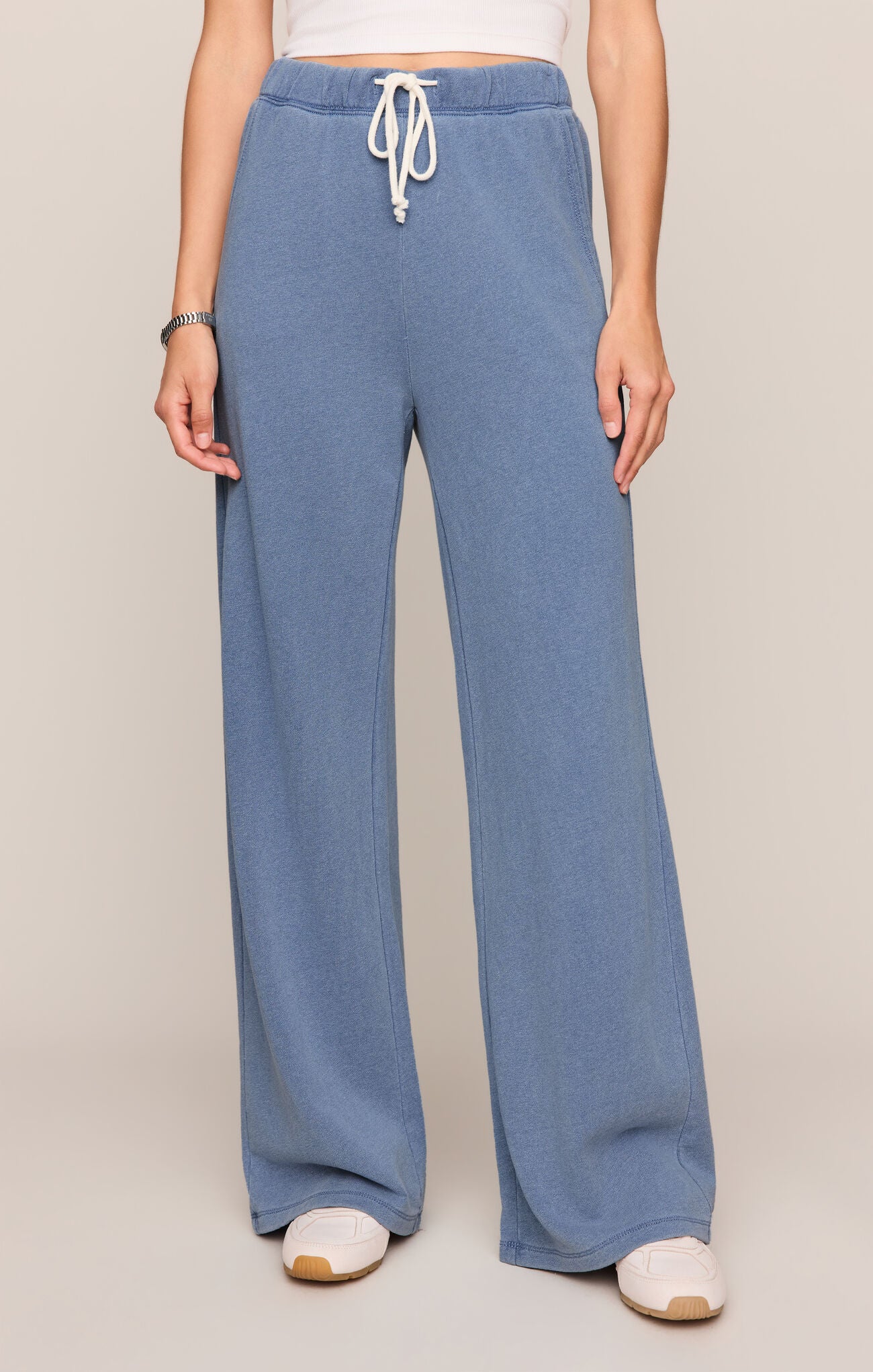 Z Supply Hunter Knit Denim Pant – Santorini Indigo-Lounge Wear-Z Supply-Deja Nu Boutique, Women's Fashion Boutique in Lampasas, Texas