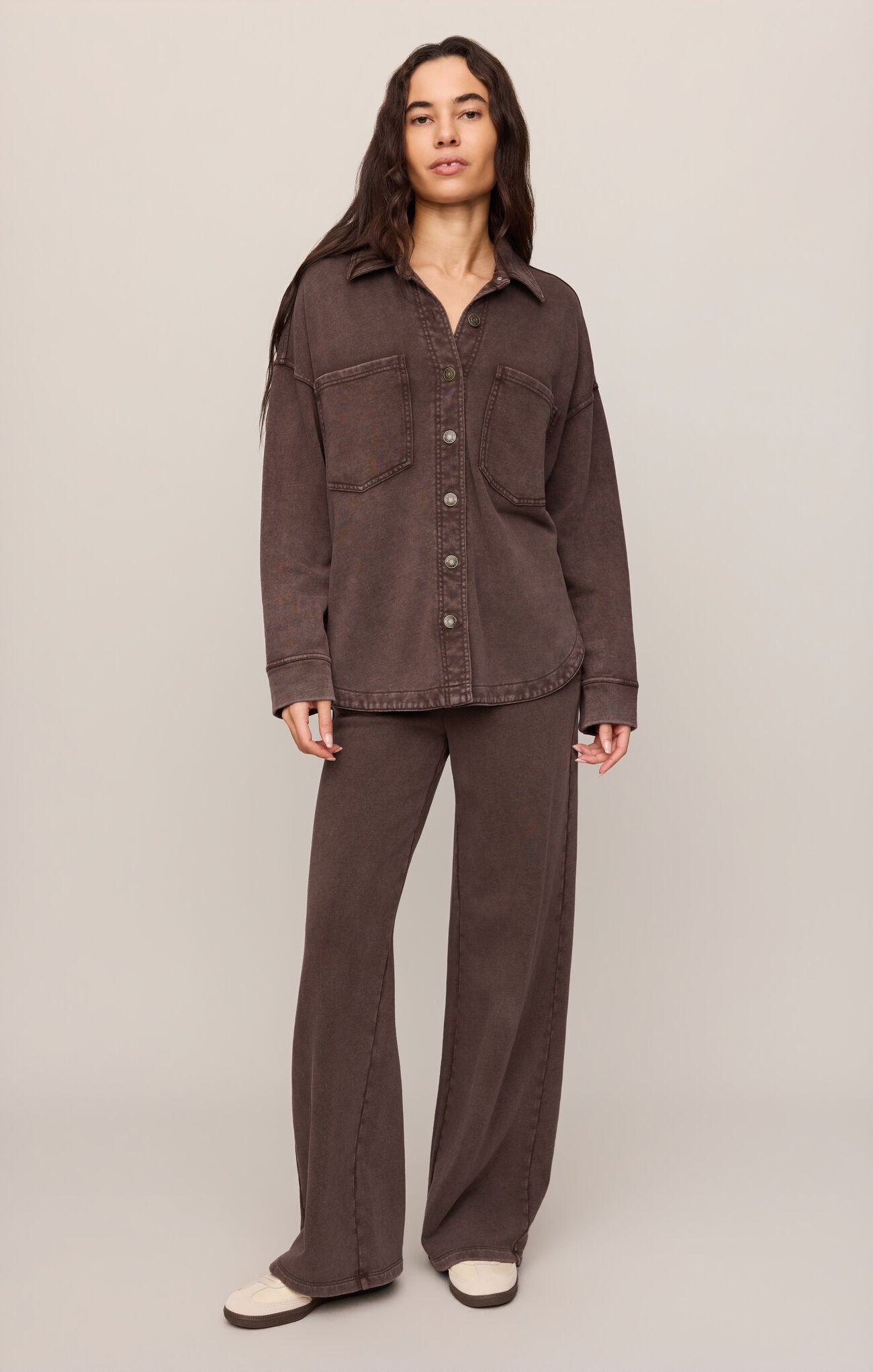 Z Supply Hunter Knit Pant in Dark Chocolate-Pants-Z Supply-Deja Nu Boutique, Women's Fashion Boutique in Lampasas, Texas