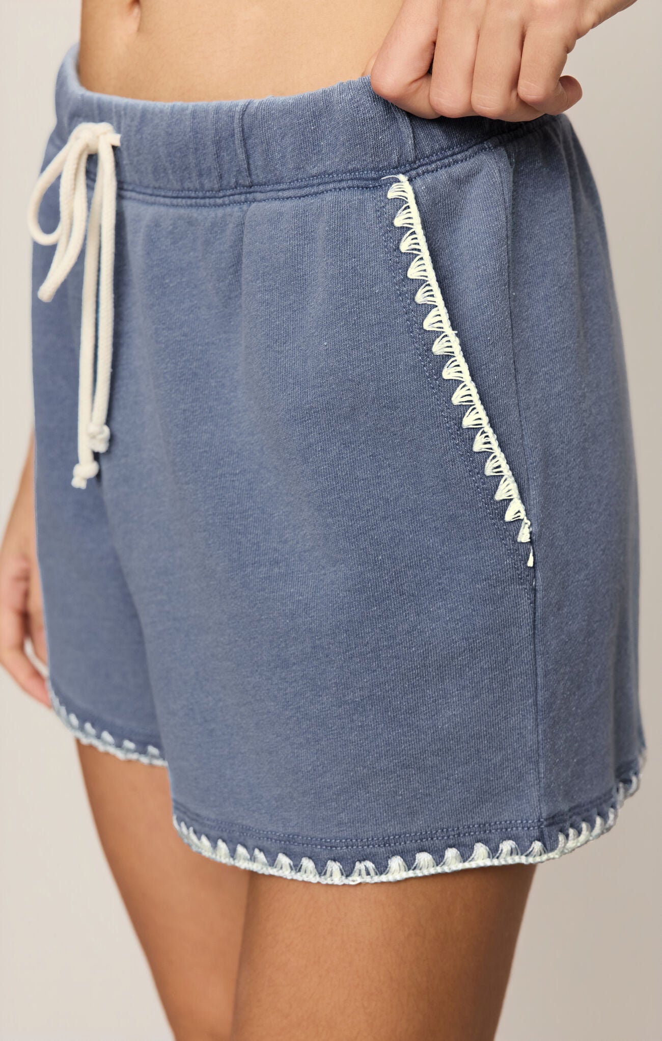 Z Supply Hunter Whipstitch Denim Short – Santorini Indigo-Shorts-Z Supply-Deja Nu Boutique, Women's Fashion Boutique in Lampasas, Texas