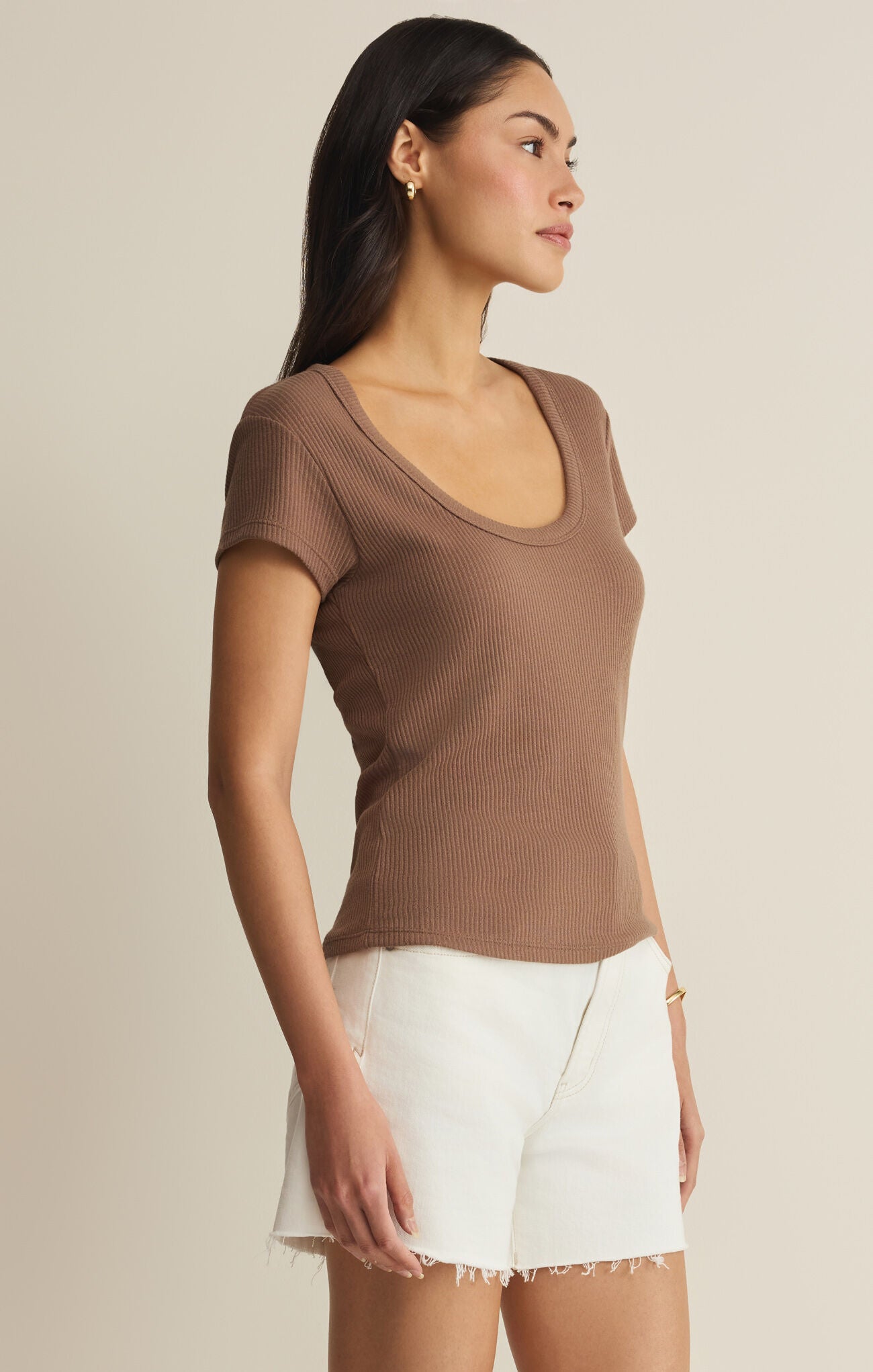 Z Supply Leisurely Tee – Palo Santo-T-Shirts-Z Supply-Deja Nu Boutique, Women's Fashion Boutique in Lampasas, Texas