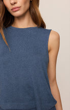 Z Supply Lounge Sloane Soft Knit Tank in True Navy-Lounge Wear-Z Supply Lounge-Deja Nu Boutique, Women's Fashion Boutique in Lampasas, Texas
