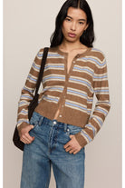 Z Supply Medina Stripe Cardigan in Golden Caramel-Cardigans & Kimonos-Z Supply-Deja Nu Boutique, Women's Fashion Boutique in Lampasas, Texas