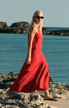 Z Supply Meryl Midi Skirt - Chili Pepper-Skirts-Z Supply-Deja Nu Boutique, Women's Fashion Boutique in Lampasas, Texas