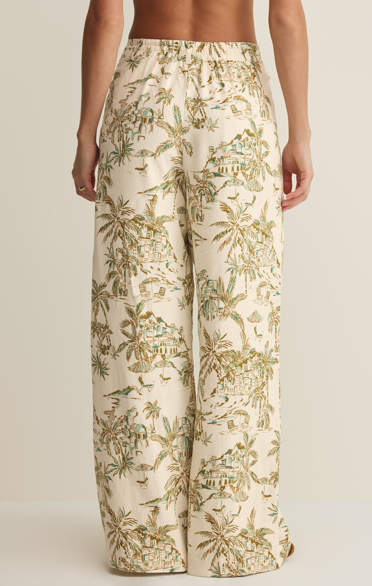 Z Supply Overlook Tiki Tide Linen Pant – Island Coconut-Pants-Z Supply-Deja Nu Boutique, Women's Fashion Boutique in Lampasas, Texas