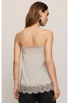 Z Supply Roselle Lace Trim Cami in Frosted Pearl-Camis/Tanks-Z Supply-Deja Nu Boutique, Women's Fashion Boutique in Lampasas, Texas