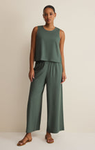 Z Supply Scout Linen Pant in Everglade-Pants-Z Supply-Deja Nu Boutique, Women's Fashion Boutique in Lampasas, Texas
