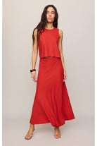 Z Supply Sloane Linen Cropped Tank – Chili Pepper-Camis/Tanks-Z Supply-Deja Nu Boutique, Women's Fashion Boutique in Lampasas, Texas
