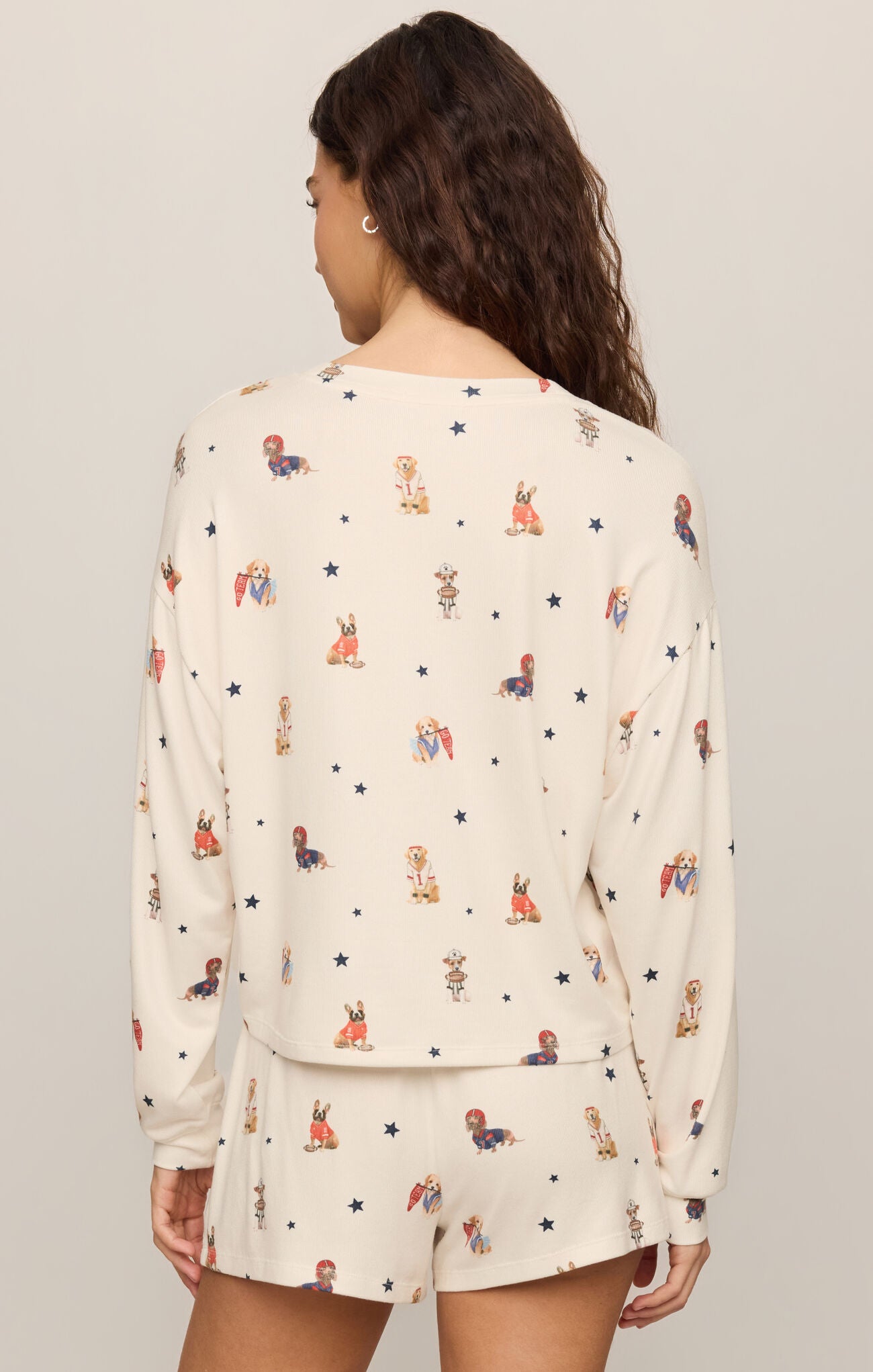Z Supply Lounge Team Player Long Sleeve Top in Sandstone-Lounge Wear-Z Supply Lounge-Deja Nu Boutique, Women's Fashion Boutique in Lampasas, Texas