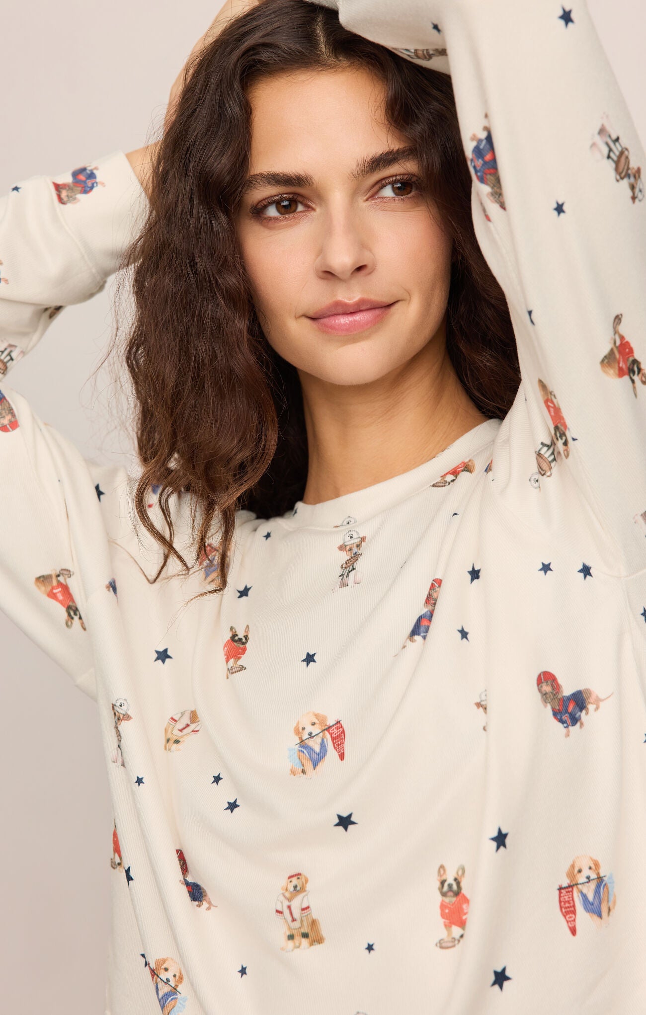Z Supply Lounge Team Player Long Sleeve Top in Sandstone-Lounge Wear-Z Supply Lounge-Deja Nu Boutique, Women's Fashion Boutique in Lampasas, Texas