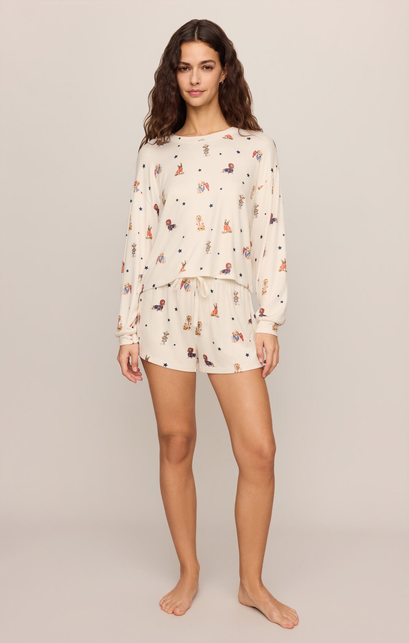 Z Supply Lounge Team Player Long Sleeve Top in Sandstone-Lounge Wear-Z Supply Lounge-Deja Nu Boutique, Women's Fashion Boutique in Lampasas, Texas