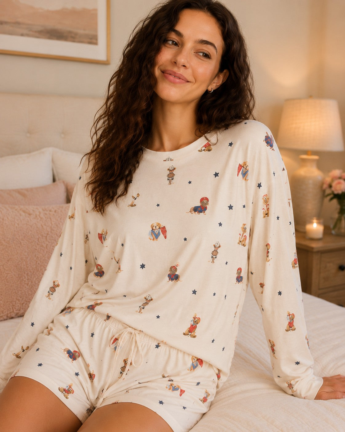 Z Supply Lounge Team Player Long Sleeve Top in Sandstone-Lounge Wear-Z Supply Lounge-Deja Nu Boutique, Women's Fashion Boutique in Lampasas, Texas
