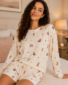 Z Supply Lounge Team Player Long Sleeve Top in Sandstone-Lounge Wear-Z Supply Lounge-Deja Nu Boutique, Women's Fashion Boutique in Lampasas, Texas