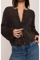 Z Supply Winterglow Fluffy Cardigan in Cocoa Bean-Cardigans & Kimonos-Z Supply-Deja Nu Boutique, Women's Fashion Boutique in Lampasas, Texas