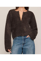 Z Supply Winterglow Fluffy Cardigan in Cocoa Bean-Cardigans & Kimonos-Z Supply-Deja Nu Boutique, Women's Fashion Boutique in Lampasas, Texas