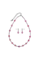 Pink Swarovski Crystal Necklace Set-Necklaces-Deja Nu-Deja Nu Boutique, Women's Fashion Boutique in Lampasas, Texas