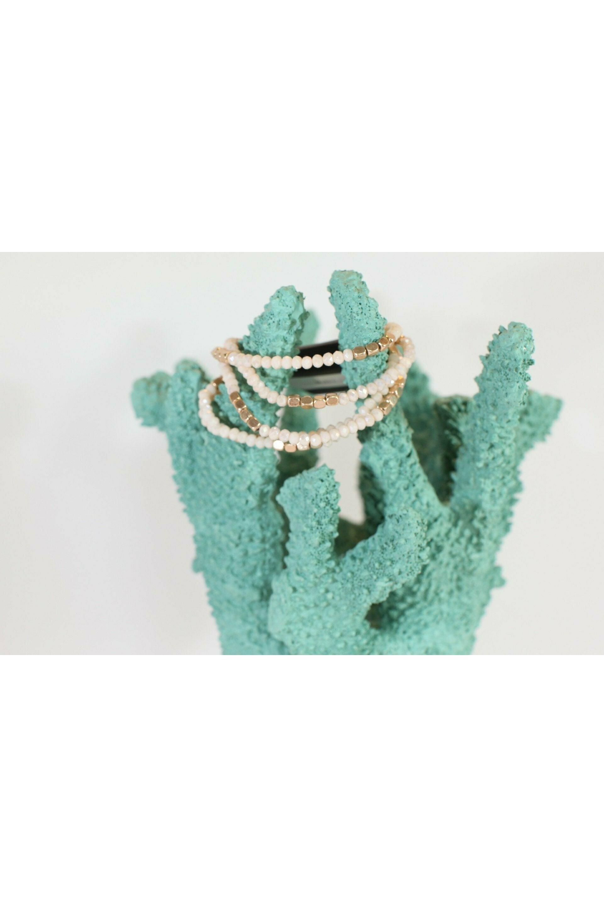 Cream Strand Bracelet-Bracelets-Deja Nu Tx-Deja Nu Boutique, Women's Fashion Boutique in Lampasas, Texas