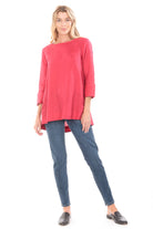 APNY Linen Fit And Flare Red Tunic-Tunics-APNY-Deja Nu Boutique, Women's Fashion Boutique in Lampasas, Texas