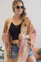 Adora Open Front Leopard Print Kimono-Cardigans & Kimonos-Adora-Deja Nu Boutique, Women's Fashion Boutique in Lampasas, Texas