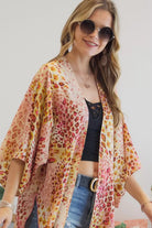 Adora Open Front Leopard Print Kimono-Cardigans & Kimonos-Adora-Deja Nu Boutique, Women's Fashion Boutique in Lampasas, Texas