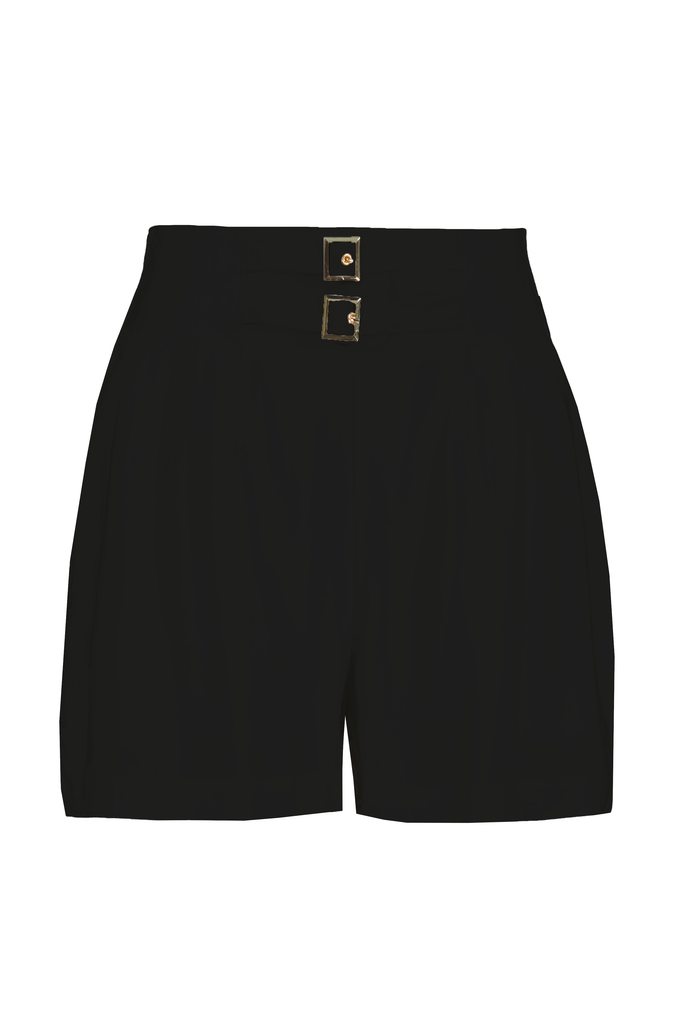 Bishop And Young California Dreaming Kimberly High Waist Short In Black-Shorts-Bishop And Young-Deja Nu Boutique, Women's Fashion Boutique in Lampasas, Texas