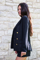 Bishop And Young Moon Light Mille Cavalli Blazer In Midnight-Outerwear-Bishop And Young-Deja Nu Boutique, Women's Fashion Boutique in Lampasas, Texas