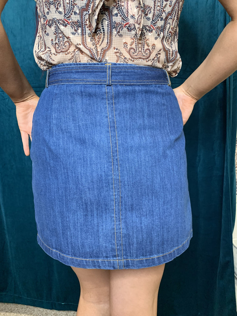 Bishop And Young Retro Belted Skirt-Skirts-Bishop And Young-Deja Nu Boutique, Women's Fashion Boutique in Lampasas, Texas