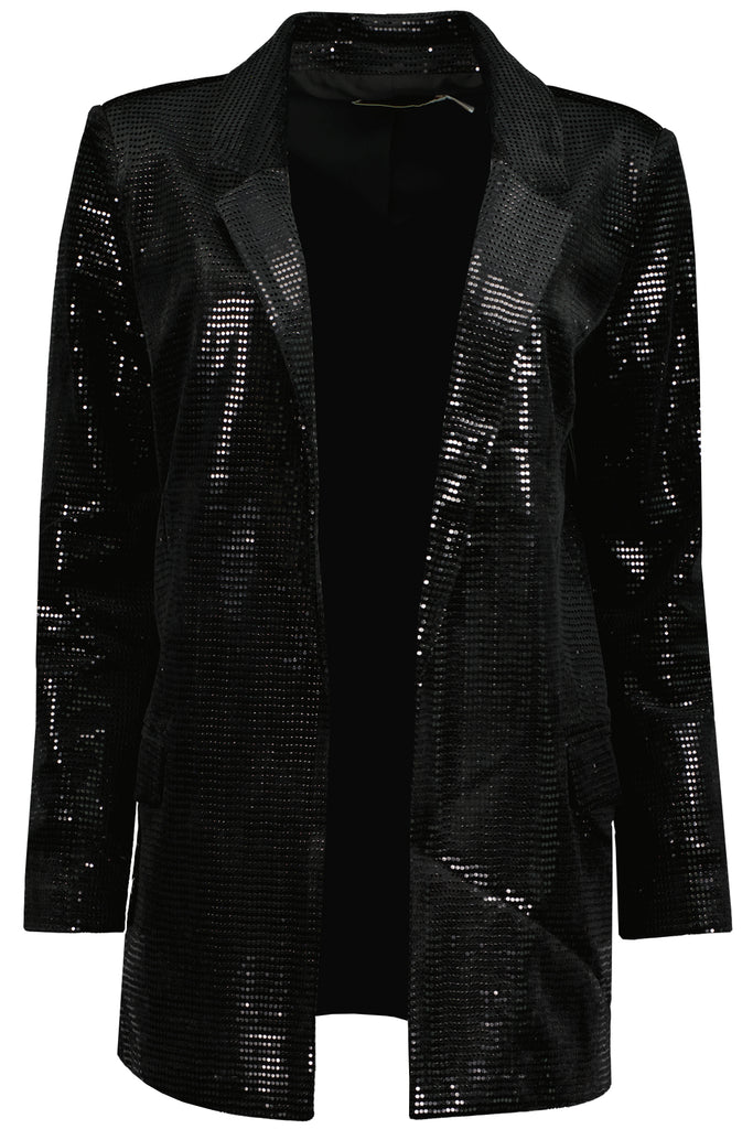 Bishop And Young Steal The Night Black Sequin Blazer-Outerwear-Bishop And Young-Deja Nu Boutique, Women's Fashion Boutique in Lampasas, Texas