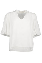 Bishop And Young Ultra Violet Sofia Bubble Sleeve Top In Blanc-Short Sleeves-Bishop And Young-Deja Nu Boutique, Women's Fashion Boutique in Lampasas, Texas