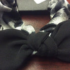 Black Leopard Bow Scrunchie-Scrunchies & Headbands-Deja Nu Tx-Deja Nu Boutique, Women's Fashion Boutique in Lampasas, Texas