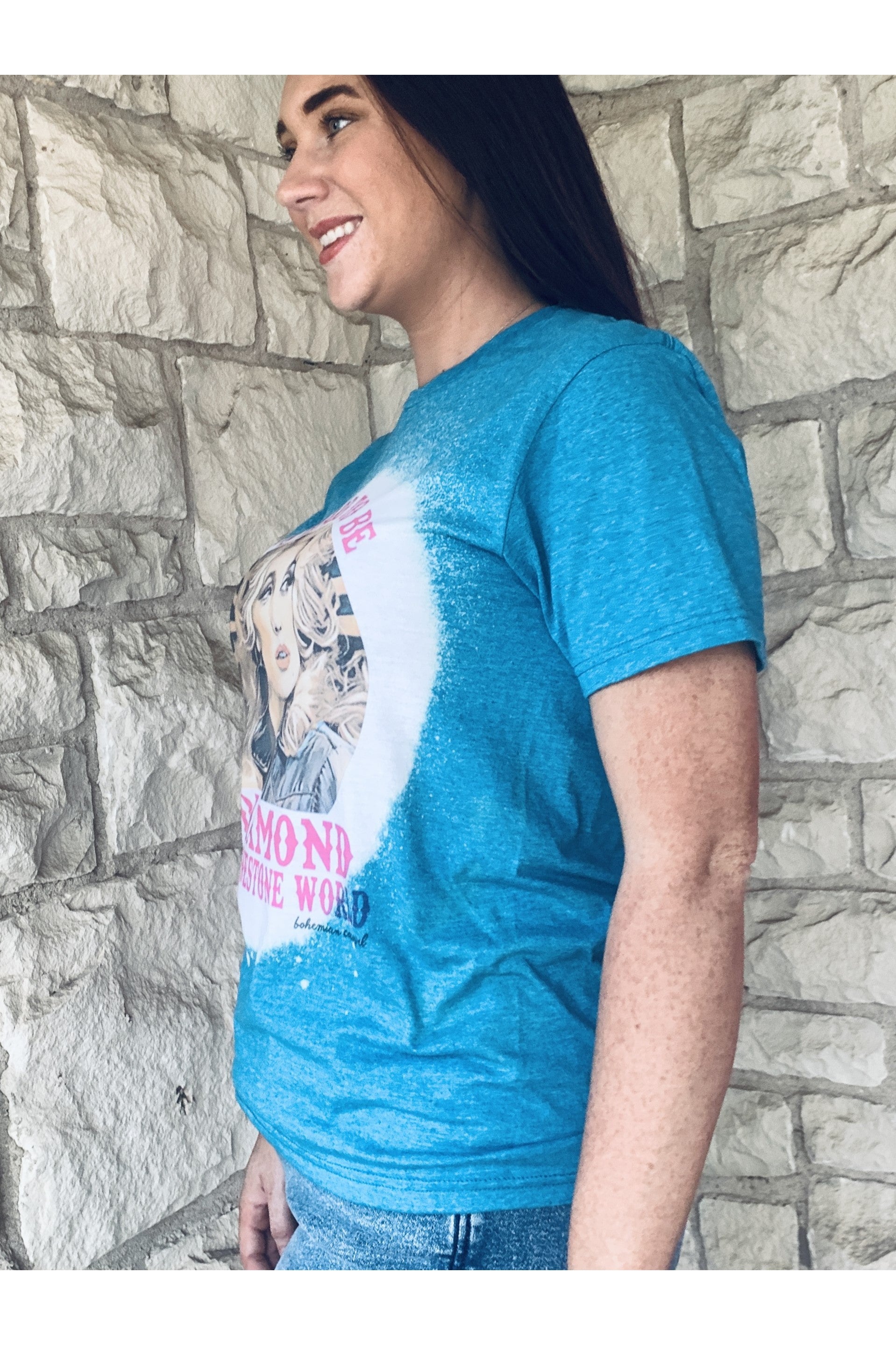 Bohemian Cowgirl It's Hard To Be A Diamond Bohemian Cowgirl-Graphic Tees-Bohemian Cowgirl-Deja Nu Boutique, Women's Fashion Boutique in Lampasas, Texas