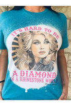 Bohemian Cowgirl It's Hard To Be A Diamond Bohemian Cowgirl-Graphic Tees-Bohemian Cowgirl-Deja Nu Boutique, Women's Fashion Boutique in Lampasas, Texas