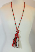 Christmas Reindeer Tassel Necklace-Necklaces-Deja Nu Tx-Deja Nu Boutique, Women's Fashion Boutique in Lampasas, Texas