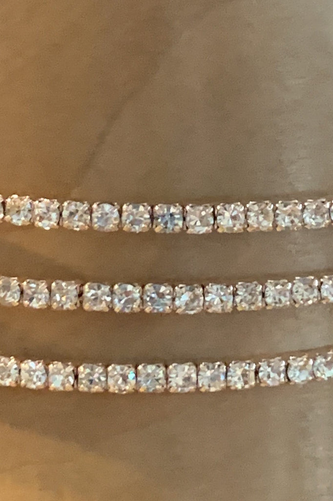 Crystal Avenue Cubic Zirconia Rose Gold Hinged Bracelet-Bracelets-Crystal Avenue-Deja Nu Boutique, Women's Fashion Boutique in Lampasas, Texas