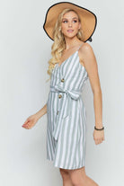 Davi And Dani Stripe Camisole Dress-Dresses-Davi and Dani-Deja Nu Boutique, Women's Fashion Boutique in Lampasas, Texas