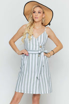 Davi And Dani Stripe Camisole Dress-Dresses-Davi and Dani-Deja Nu Boutique, Women's Fashion Boutique in Lampasas, Texas