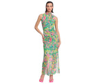 Donna Morgan For Maggy London Stretch Sleeveless Mock Neck Shirred Maxi Dress-Midi Dresses-Donna Morgan-Deja Nu Boutique, Women's Fashion Boutique in Lampasas, Texas