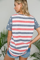 E Luna American Flag Tee With Sequin Pocket-Graphic Tees-E Luna-Deja Nu Boutique, Women's Fashion Boutique in Lampasas, Texas